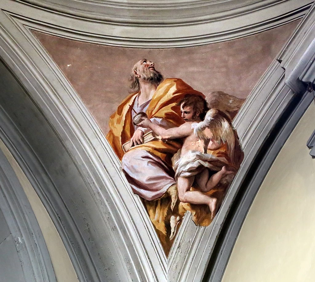 Visione paradisiaca ed evangelisti - dettaglio, san Matteo, San Marco, Firenze